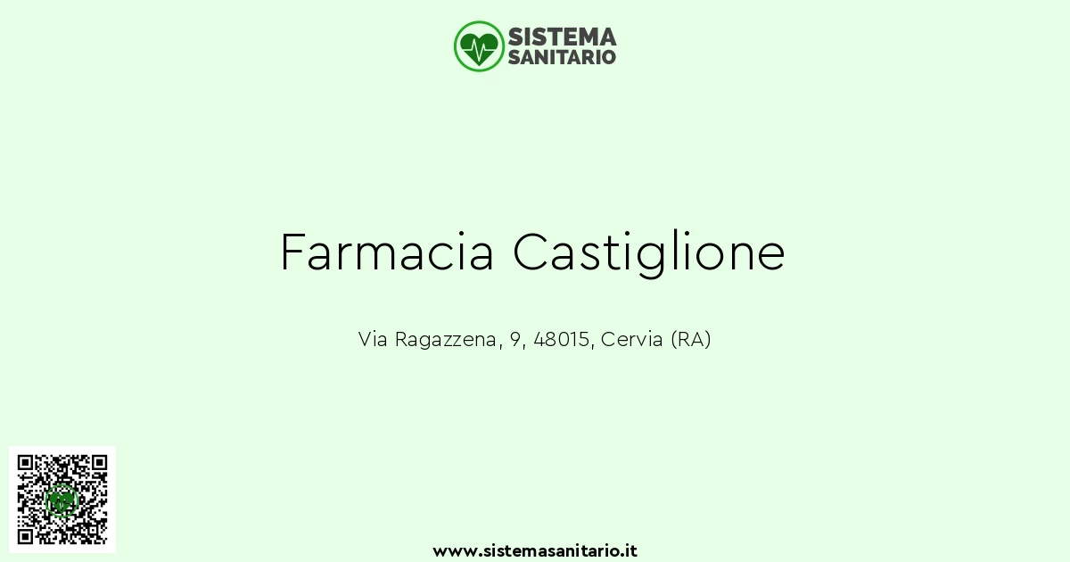 Farmacia Castiglione a Cervia (RA) SistemaSanitario.it