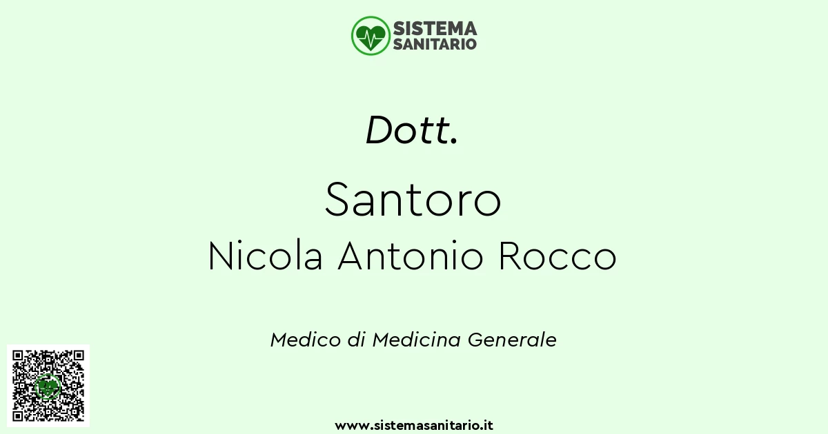 Dott Santoro Nicola Antonio Rocco Medico Di Base A Milano MI Dott Santoro Nicola Antonio Rocco Medico Di Base A Milano MI