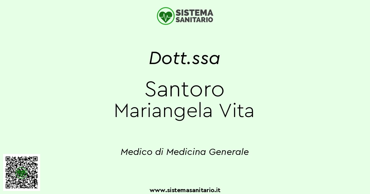 Dott.ssa Santoro Mariangela Vita Medico di Base a Santeramo in Colle